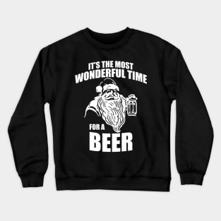 'It's Most Wonderful Time For Beer' Christmas Beer Crewneck Sweatshirt